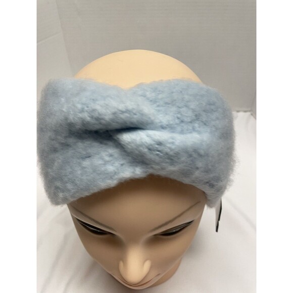 Sonoma  Women's Twisted Ice Blue Soft  Warm Brushed Knit Headband New - Picture 5 of 5